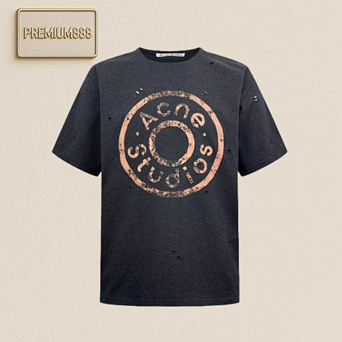 Acne Studios Ac Ne Studios Distressed Printed Short Sleeves