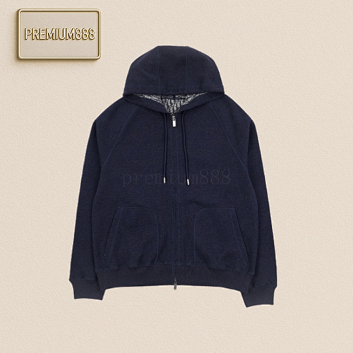 Dior Full-print Knitted Zipper Jacket