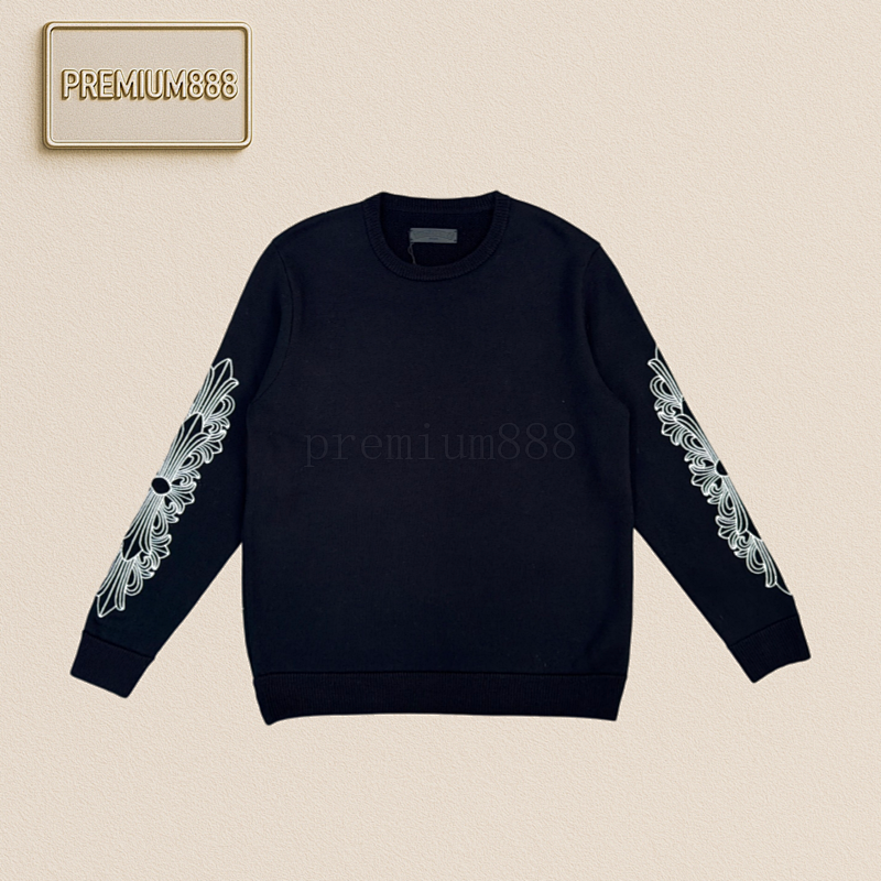 CH Horse Hoof Flower Embroidery Sweater