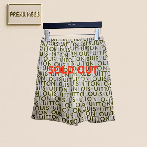 1v Louis 26ss Lettered Jacquard Embroidered Short Pants