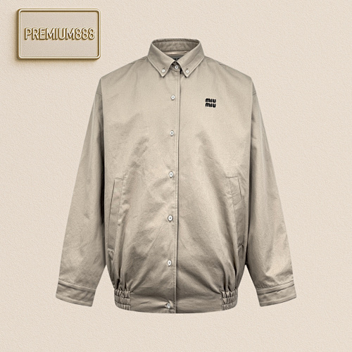 Miu Miu Mi UMi U Embroidered Button-down Jacket
