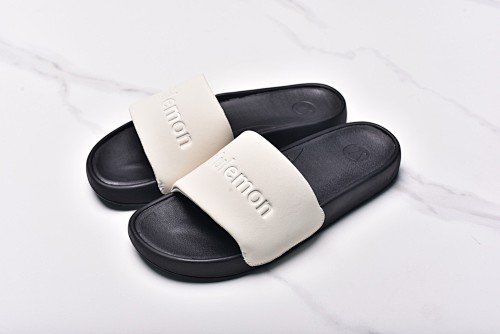 Lululemon Restfeel Slide Slip Slippers In Black And White