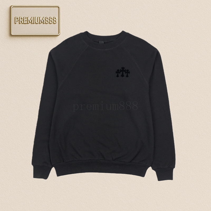 Chrome Hear Cross Fleece Hoodie