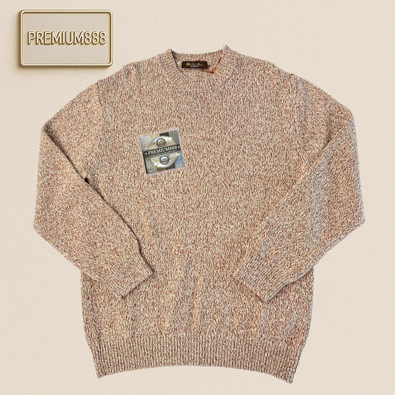 LP Five-color Flowered Silk Special Cotton Knitted Round-neck Long-sleeve