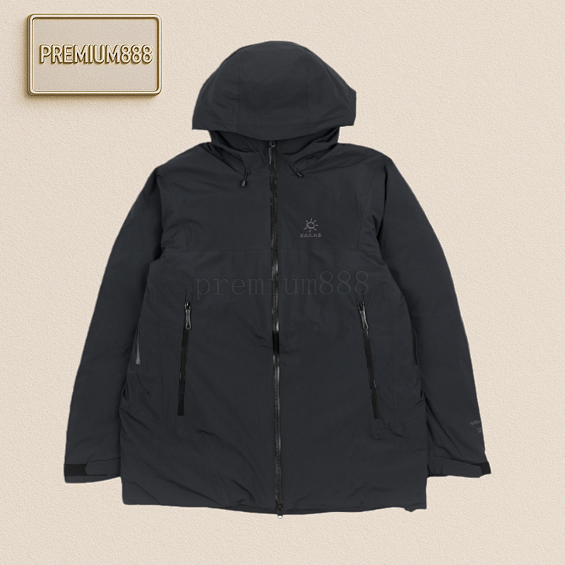 Aspen Hard Shell Down Jacket - Dark Blue Black