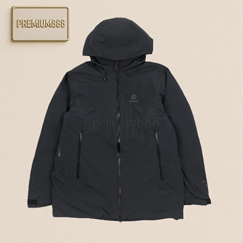 Aspen Hard Shell Down Jacket - Dark Blue Black