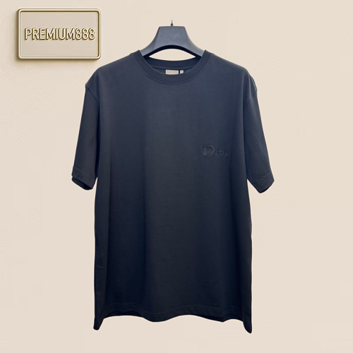 Dio Dior Embroidered Lettering On The Chest Short-sleeved T-shirt