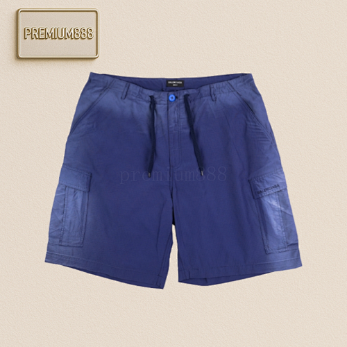 Balenciaga Blcg Faded Cargo Drawstring Shorts