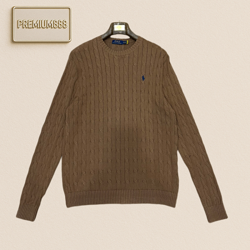 Ralph Lauren Raffaello Lambo Embroidered Round-neck Knit Sweater