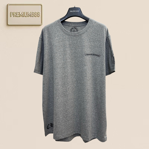 Cross-shaped Patterned Short-sleeved T-shirt With Crocin Fabric