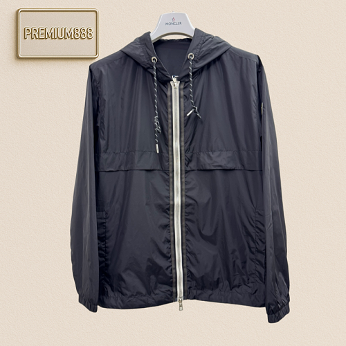 Monc Logo Hooded Jacket Coat