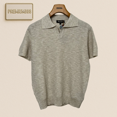 Loro Piana No. Linen-silk Mesh Short-sleeved Polo Shirt