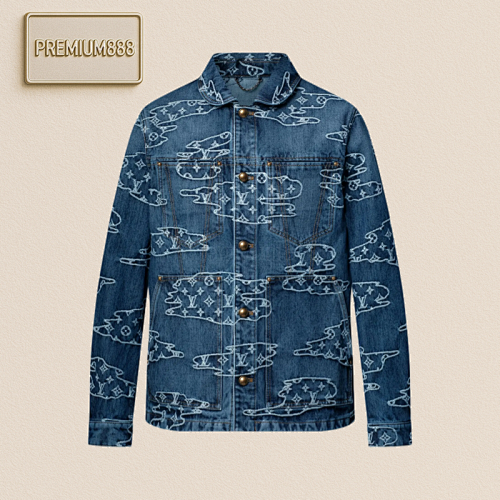 LU Xiangyun Jacquard Denim Set Coat