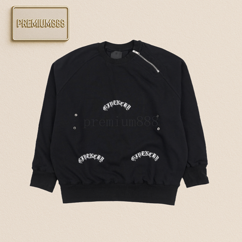 Givenchy Zipper Metal Fleece Sweatshirt