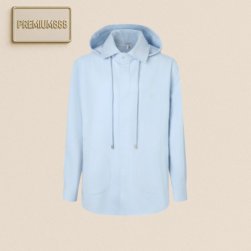 Loewe Cotton Hooded Jacket Shirt