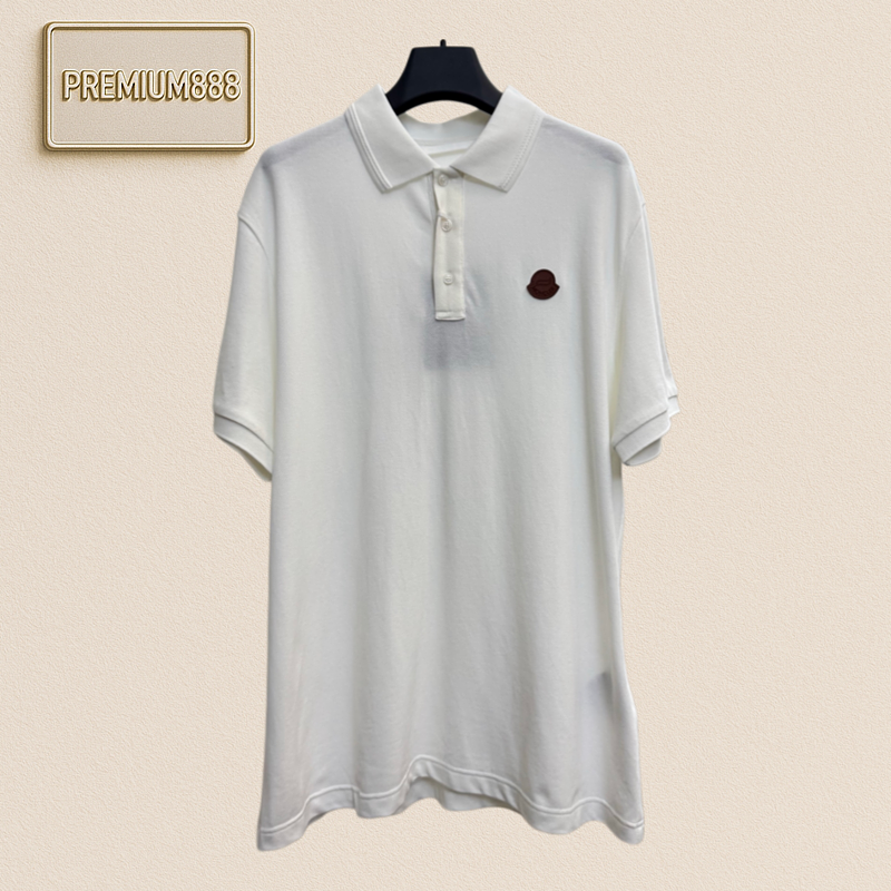 Mengkou Logo Patch Polo Shirt Short Sleeve