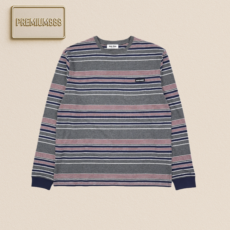 Miumiu Striped Base Top