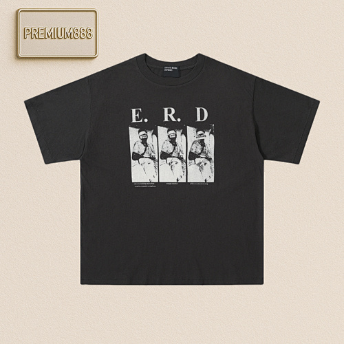 Erd Melancholic Rich Second Generation Bandage Portrait Washed Short Sleeves