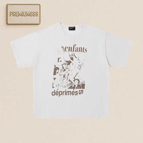 Erd Melancholic Rich Second-generation Carnival Party Washed Short Sleeves