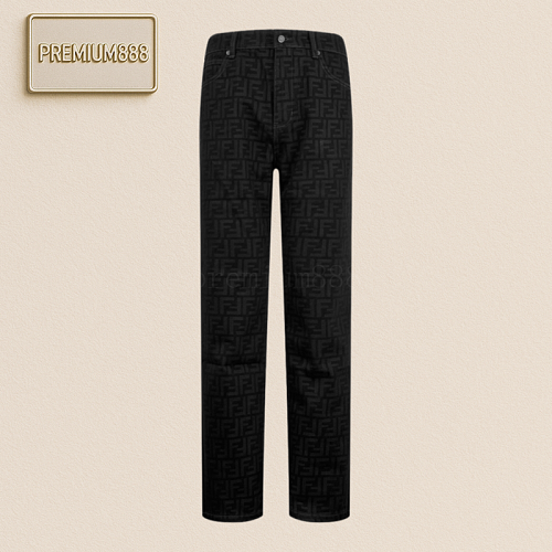 Fendi Printed FF Jeans All Over