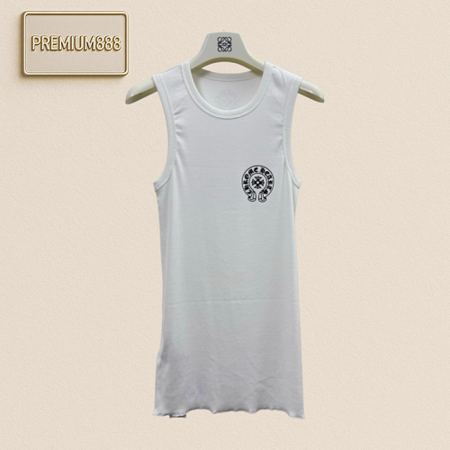 Chrome Hearts CH Crocin Horse Hoof Logo Printed T-Shirt For Women
