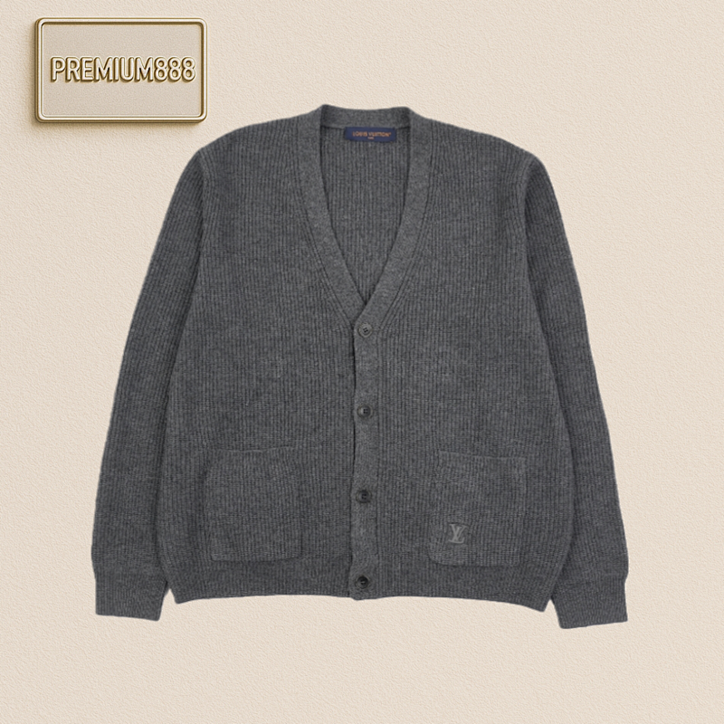 Louis Vuitton LVss26 Cashmere Grey Cardigan