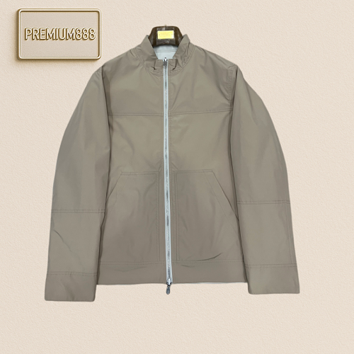 BC Brunello Double-sided Button-Up Blazer With Pleated Collar