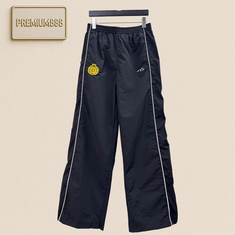 Balenciaga Crown B Embroidered Football Denim Pants