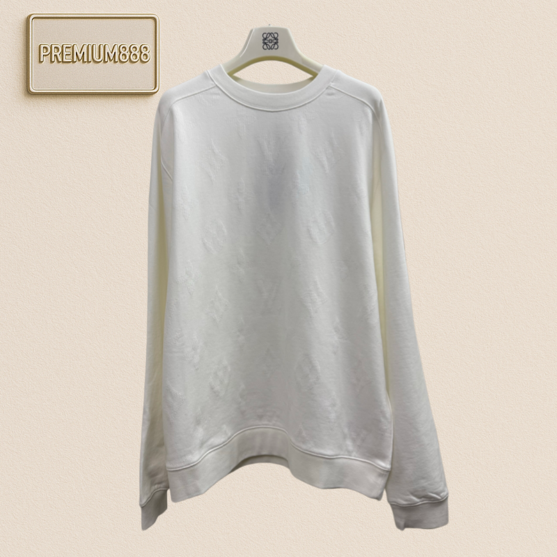 1v Louis Monogram Jacquard Logo Sweatshirt Vest