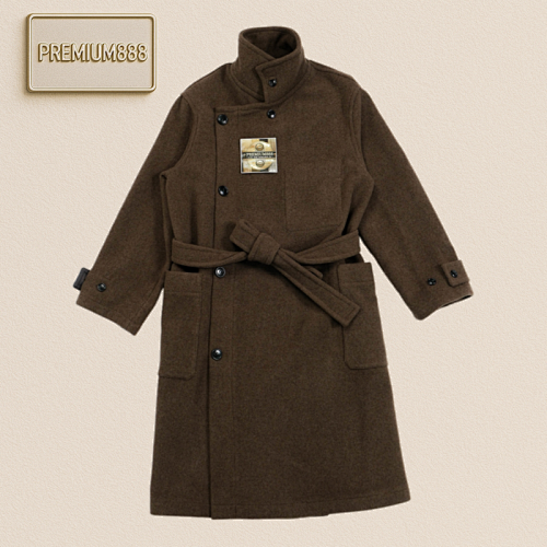 Le Ma Ire Brown Long Coat