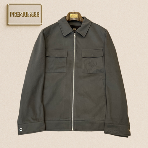 Loro Piana Polo Collar Fleece Work Jacket