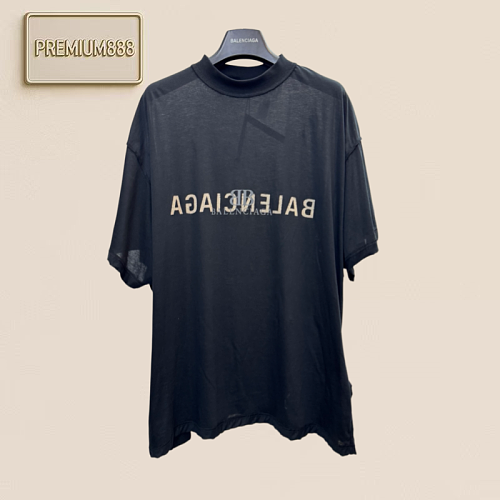 Bal Paris Reverse Letterprint Two-Sided Short-Sleeved T-Shirt