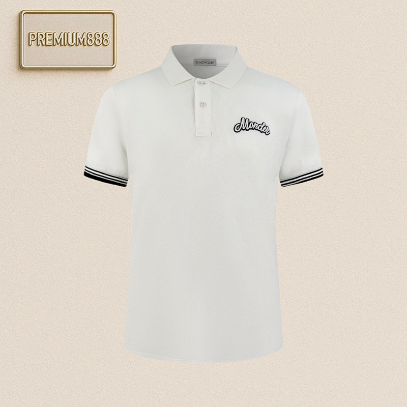 Moncler Mo Ncler Logo Embroidered Polo Shirt