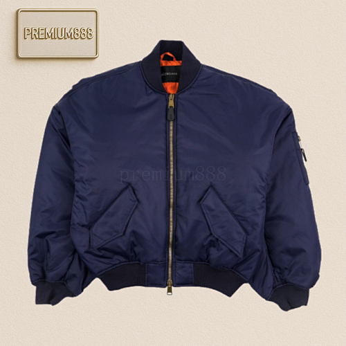 Balenciaga Blcg 25Fw Runway Flight Jacket Cotton Coat