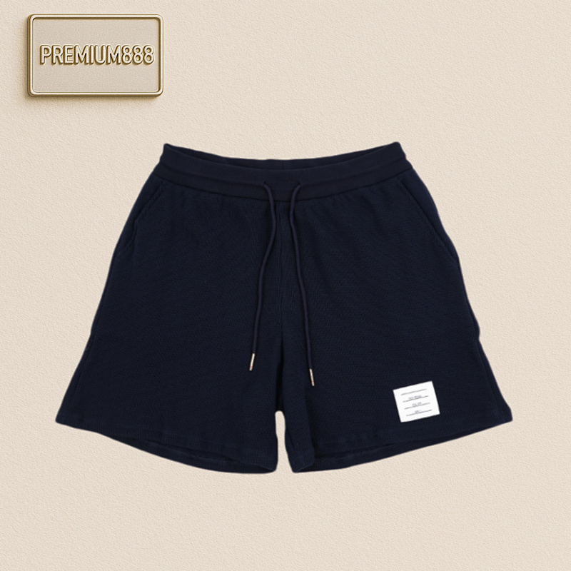 T B Waffle Shorts Navy Blue