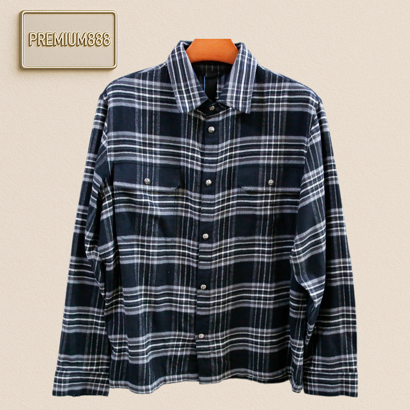 The Only Correct Version Across The Entire Network Chrome Hearts CH - Cro Heart Flannel CH