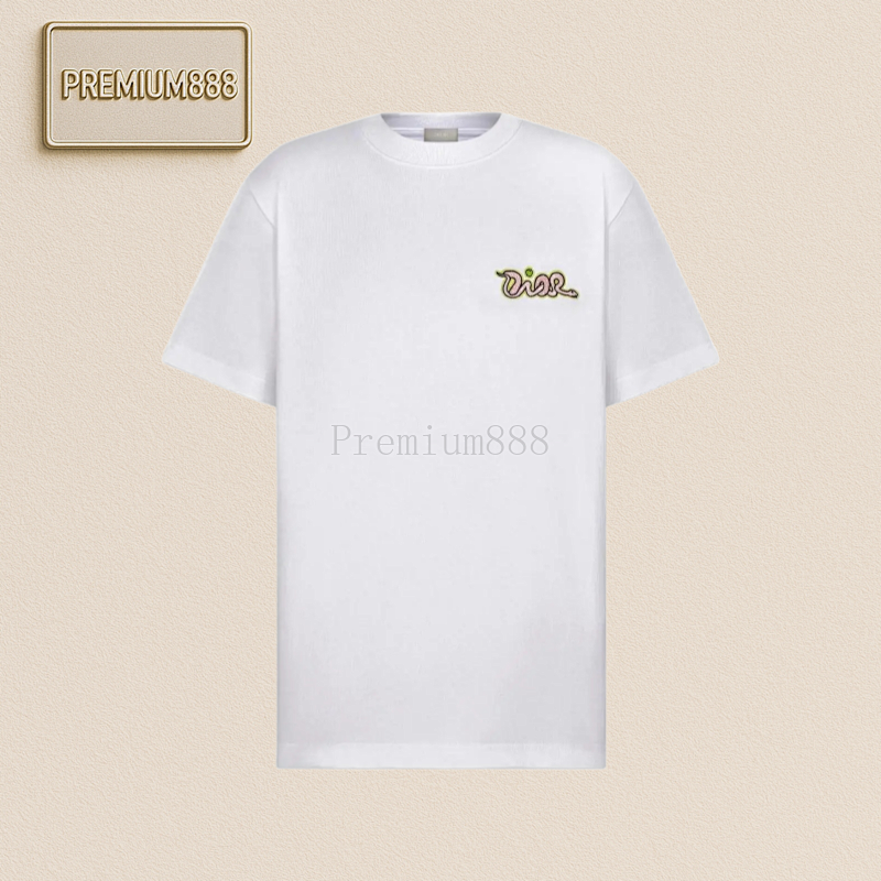 29 Di Or Apple Snake Embroidered Round Neck Short Sleeve