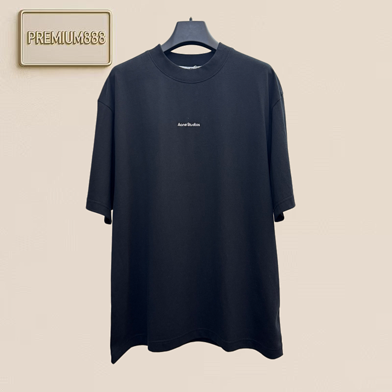 Acne Studios Lettering Embroidered Short-sleeved T-shirt