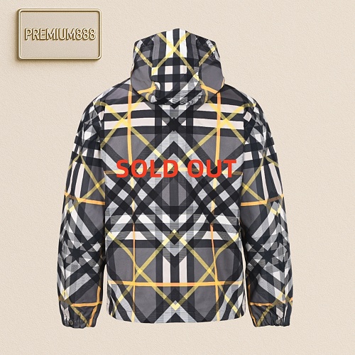 Burberry Bbr Cross Check Hooded Jacket Coat