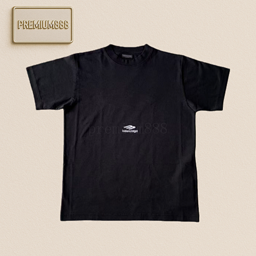 BA Embroidered Round-neck Short Sleeves