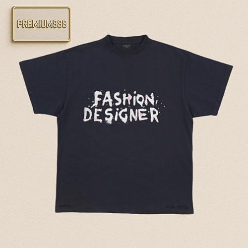 Balenciaga Balenci Aga Glitter Short Sleeves