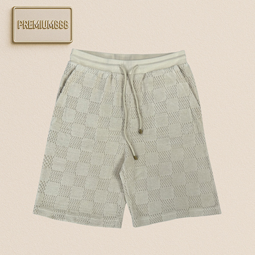 Louis Vuitton L V Damier Checkered Jacquard Shorts