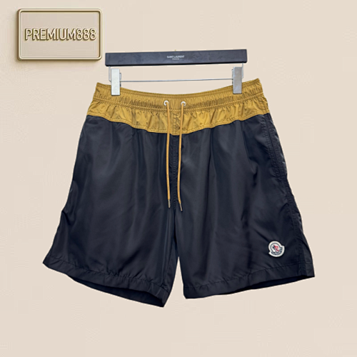 Mengkou Color-Plaid Logo Embroidered Nylon Short Pants