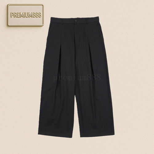 Royce D-shaped Button Casual Pants