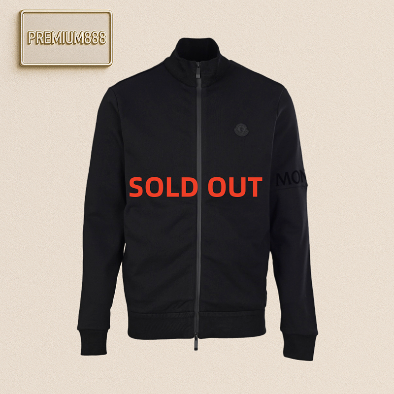 Moncler MC Black Label Stand-up Collar Zipper Jacket On The Chest