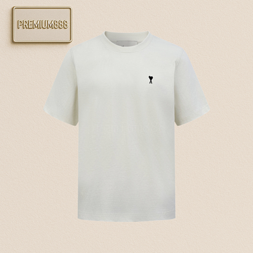 Ami Paris Love Textured Short Sleeve