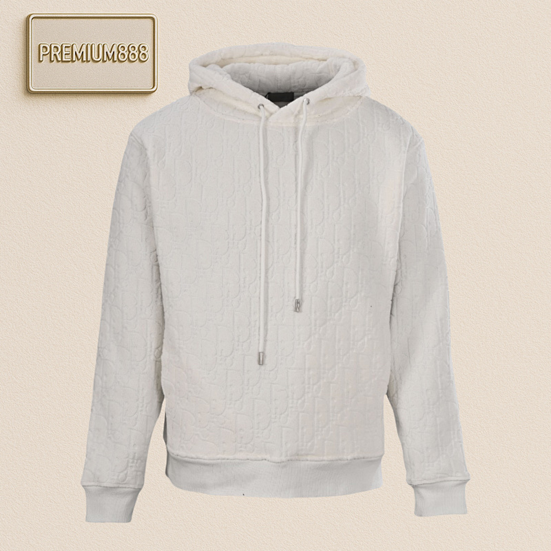 Dior CD Obliave Flocked Full Printed Letter Hooded Sweatshirt