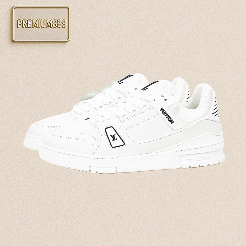 Louis Vuitton The Original Perfect Last Shape Of LV Trainer From Lvjia Produced By A Major Factory In Do
