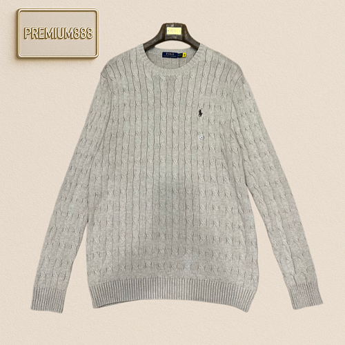 Ralph Lauren Raffaello Lambo Embroidered Round-neck Knit Sweater
