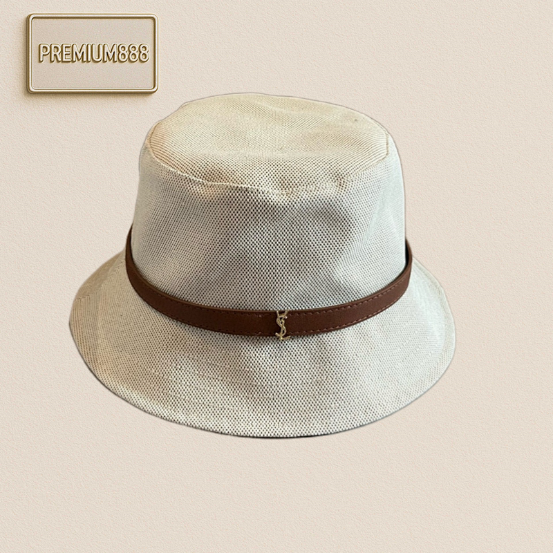 Saint Laurent YSL New Bucket Hat Belt Bucket Topper High-end Customization Head Circumference 57cm
